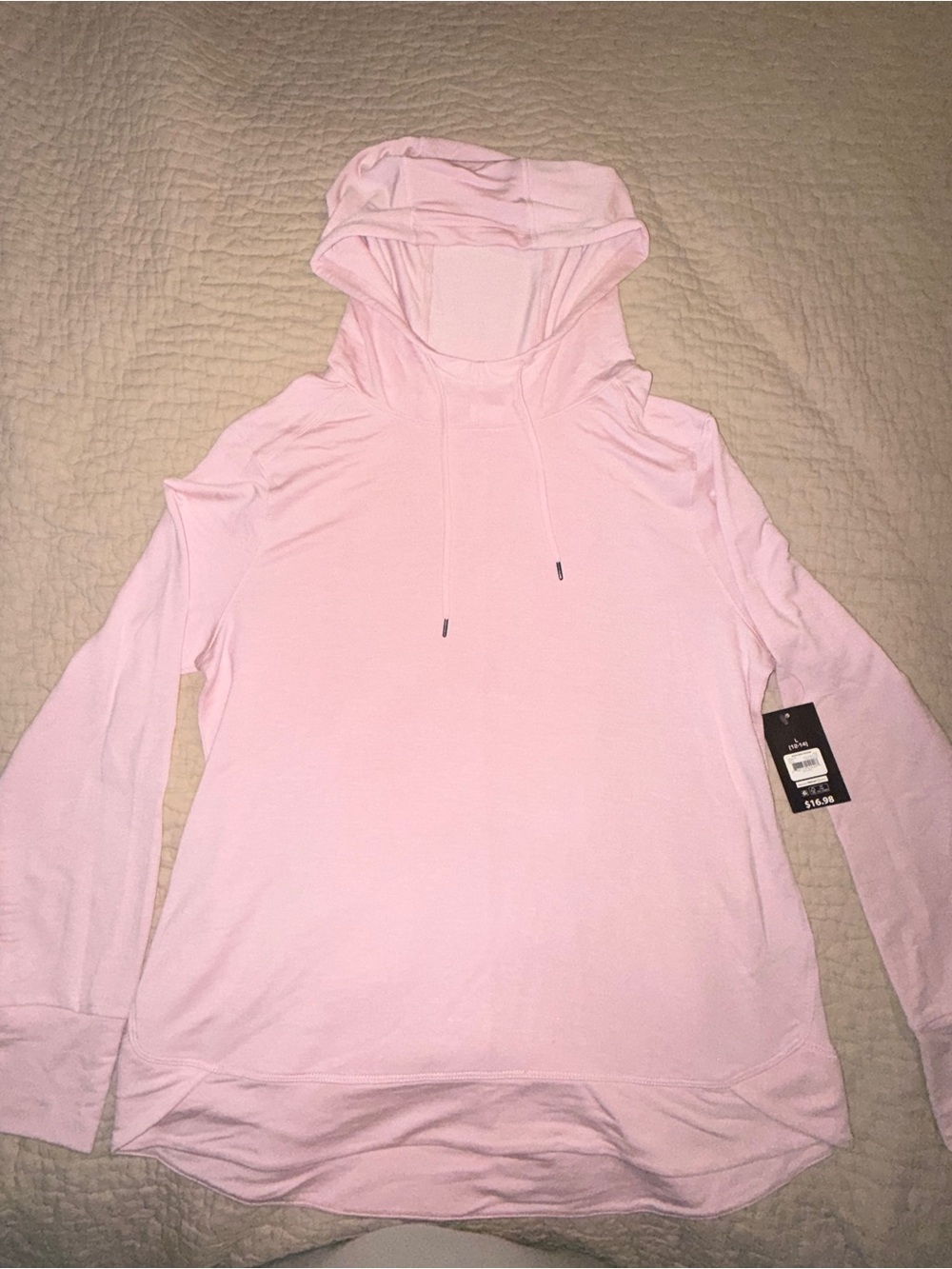 Athletic Works Soft  Pink Hooded Pullover